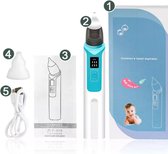Neusreiniger baby - Elektrische neuszuiger - Draadloos - Neusaspirator - Snoetenpoetser - Neuspeer - Toetenveger