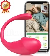 Love Egg Bluetooth Draadloze Vibrator - App Controlled - Cadeau Voor Hem/Haar- Vibrerende eieren - Seks Speeltje Voor Koppels - Roze Vibrator Met App - Seks Ei - Dildo Vibrator Cadeau