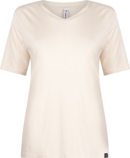 Zoso T-shirt Peggy Sprankling T Shirt 241 1200 Ivory Dames Maat - L