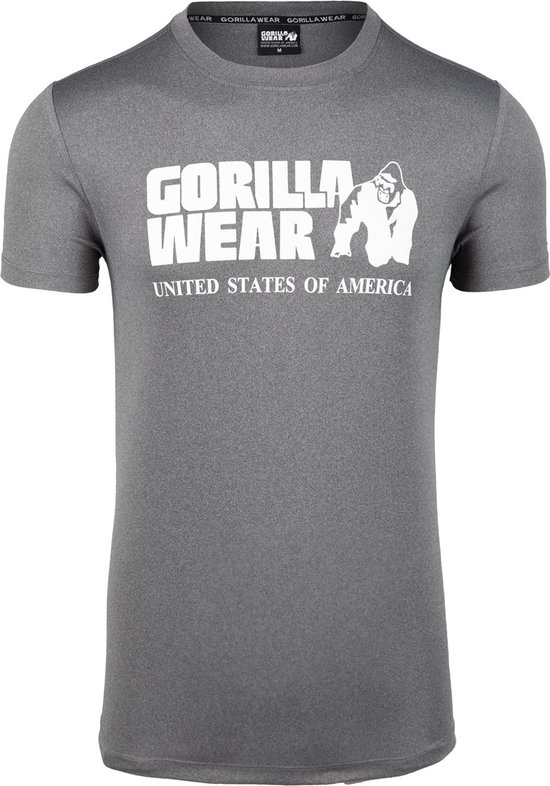 Gorilla Wear Classic Training T-shirt - Grijs Gemêleerd - 4XL