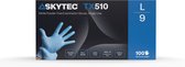 Skytec TX510 - Nitril Handschoenen - Maat S - Blauw - Ongepoederd, 10x100 Handschoenen