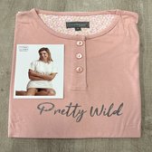Dames nachthemd korte mouw van Lunatex 614615 in roze maat S