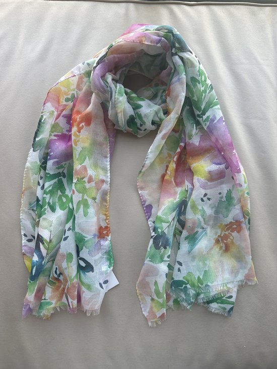 Foulards Emilie - foulard - printemps été - imprimé fleurs fantaisie - coloré