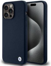 BMW Silicone Back Case - Geschikt voor Apple iPhone 15 Pro Max (6.7") - Blauw