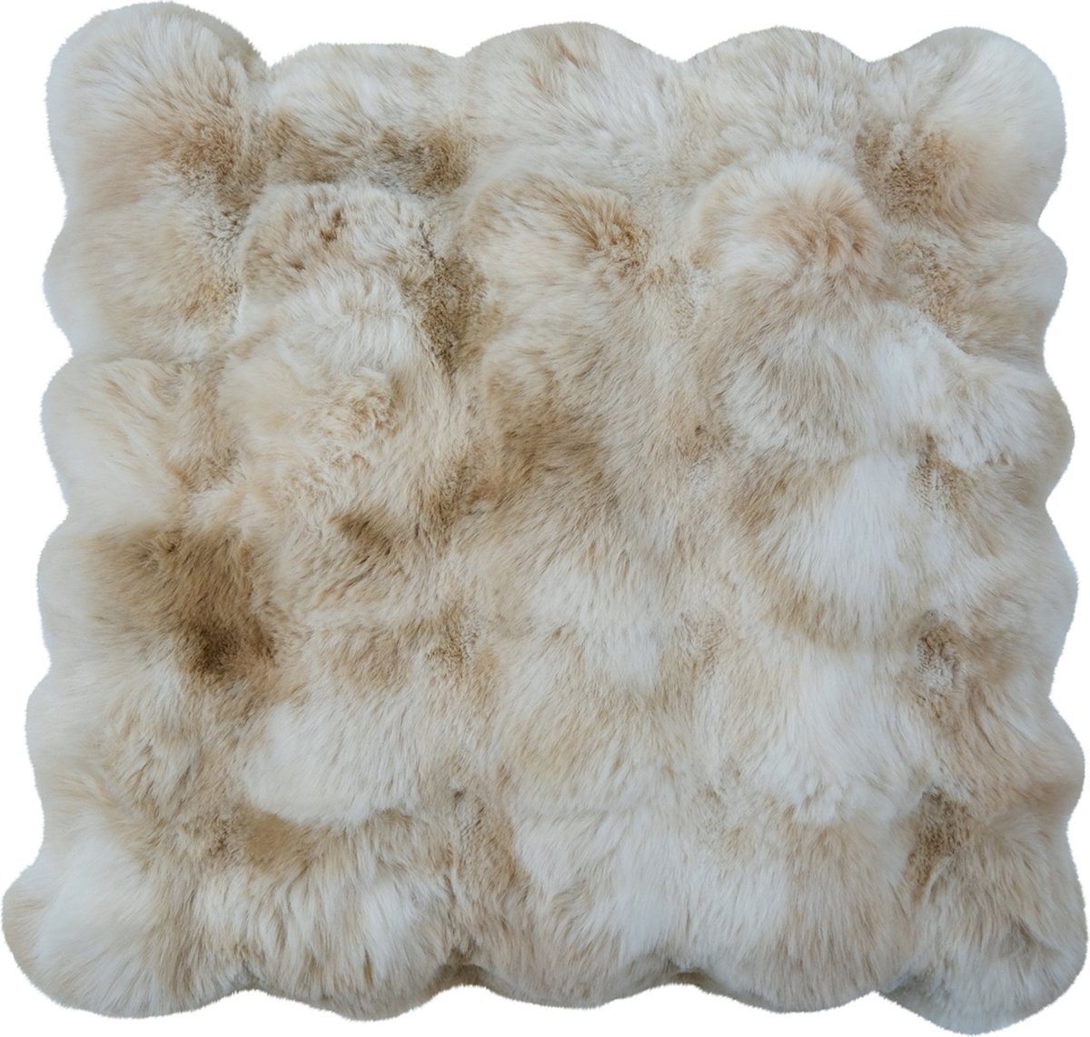 kussen teddy bubble beige 45x45cm