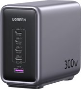 UGREEN 300W Fast Charge Dock - Snellader op bureau - 5 Port PD GaN Oplader - USB C Nexode Fast Charger