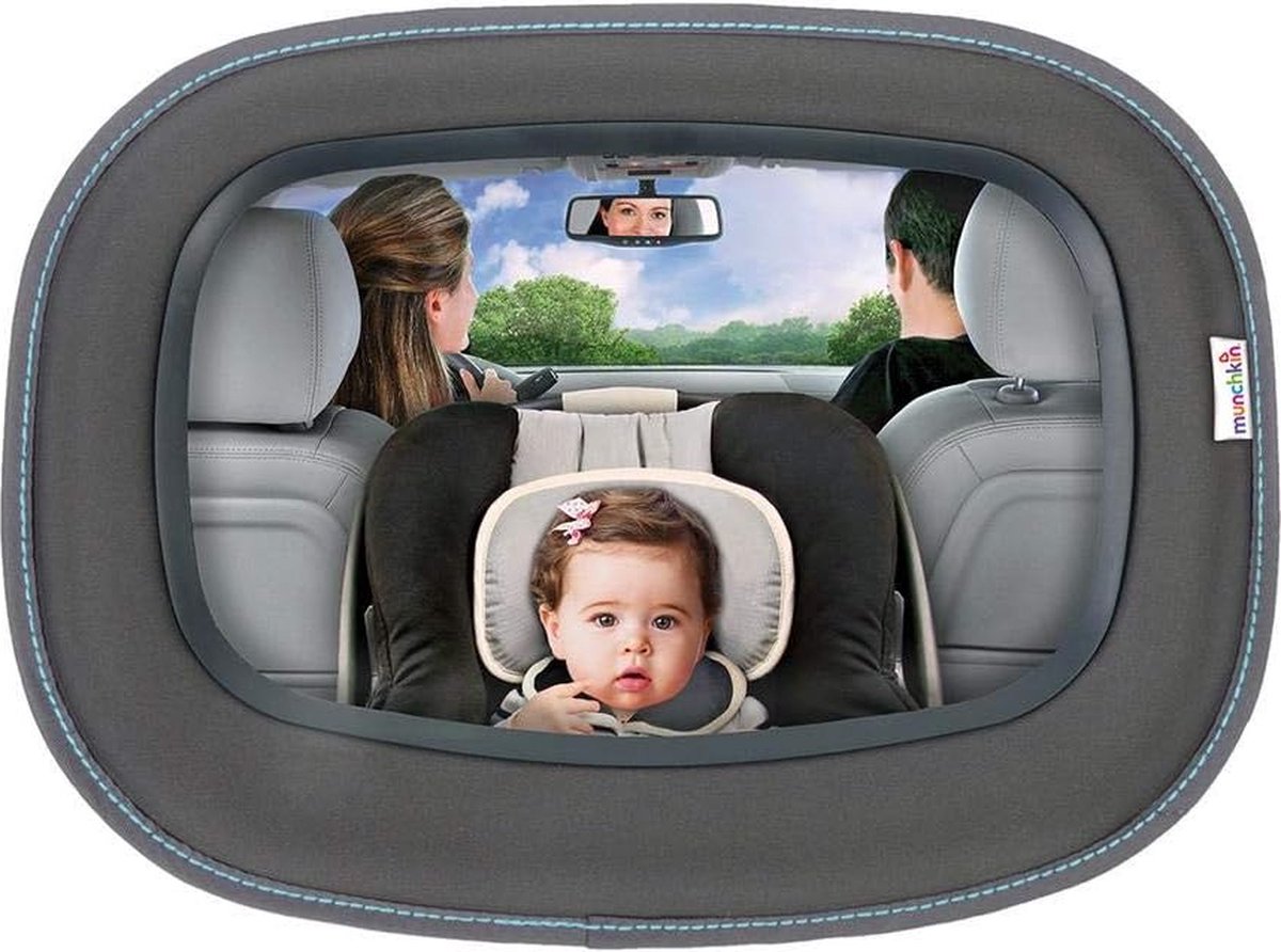 Baby Achteruitkijkspiegel voor Auto - Grote Autospiegel voor Achterom Kijken - 100% Barstbestendig
