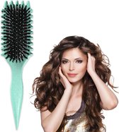 Bounce Curl Defining Styling Brush voor vrouwen minder trekken met hittebestendige vezels