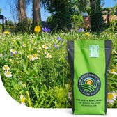 MRS Seeds & Mixtures : Flower Field - Graszaad met bloemenmix - 80% gras, 20% bloemen - met 29 laagblijvende bloemen