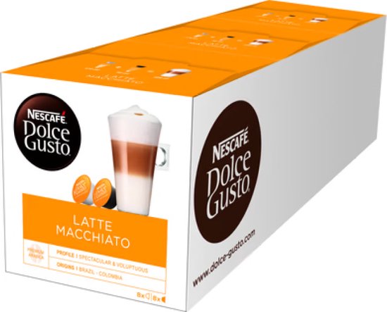 NESCAFÉ Dolce Gusto Latte Macchiato capsules - 90 koffiecups voor 45 koppen koffie - NESCAFÉ Dolce Gusto