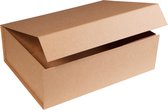 Magneetdoos geschenkdoos - Luxe Giftbox, 28x21x9 cm KRAFT (5 stuks)