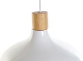 Plafondlamp DKD Home Decor Wit Bruin Metaal Pijnboom 50 W 35,5 x 35,5 x 21 cm
