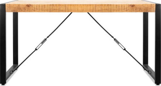 Eettafel Britt mangohout 140x80 cm - Naturel