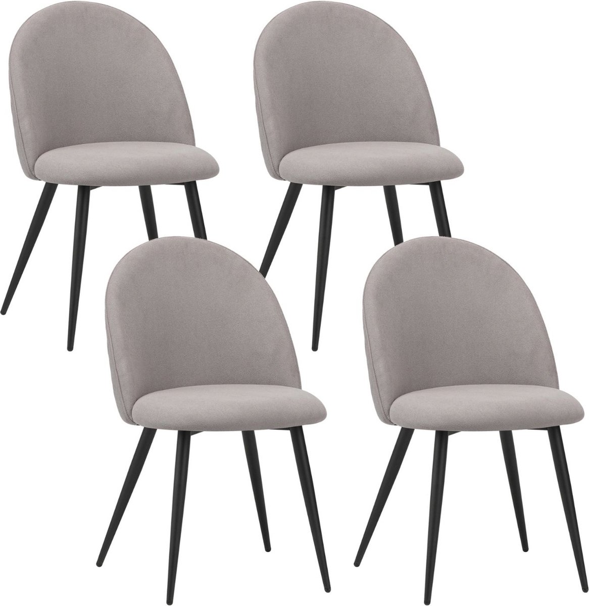 Albatros Eetkamerstoelen - Capo Eetkamerstoelen met Stoffen Bekleding, eetkamerstoelen set