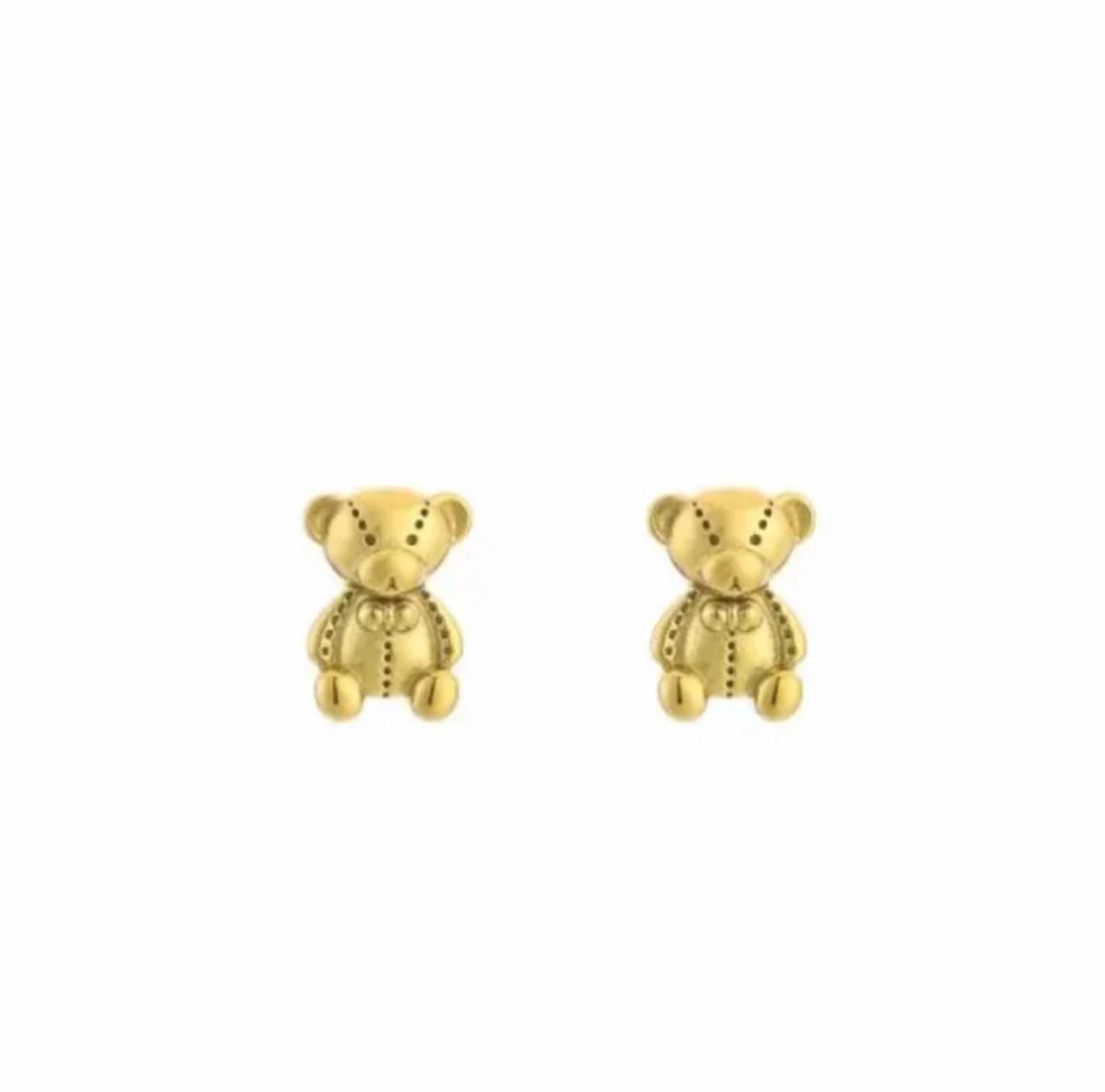 Oorbellen- kinderoorbellen - oorknopjes - volwassenen - teddy beer - stainless steel - verkleuren niet - anti allergie - verjaardag