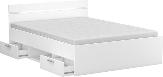 CBA - Bed Micheline 140 x 190 cm - 140x190 - Wit - CBA