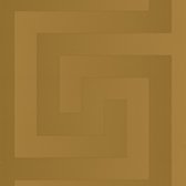 Exclusief luxe behang Profhome 935232-GU vliesbehang glad design glimmend goud 7,035 m2