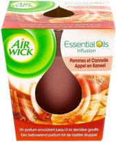 Air wick Essential Oils Geurkaars Appel en Kaneel Geur kaars - Apple Cinnamon candle
