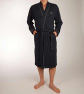 BOSS Kimono - heren ochtendjas (dun) - donkerblauw - Maat: XL