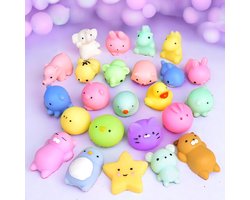 foto van Klikkopers® - Mochi squishy - Set 10 stuks - Mochi Squishy Fidget Toy - Squishy Soft animal - Antistress - Kawaii Mochies - Fidget Toy - Fidgets