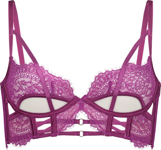 Hunkemöller Niet-voorgevormde longline beugel bh Monet Paars B80