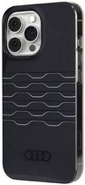 Audi IML Grille Pattern Back Case (MagSafe Compatible) - Geschikt voor Apple iPhone 13 Pro Max (6.7") - Zwart