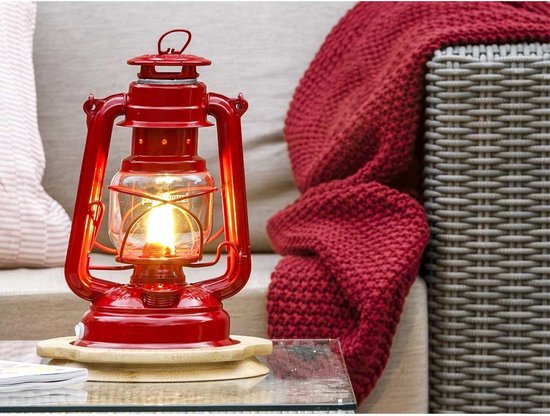 Feuerhand LED Stormlamp 276 Robijn Rood — afbeelding 5