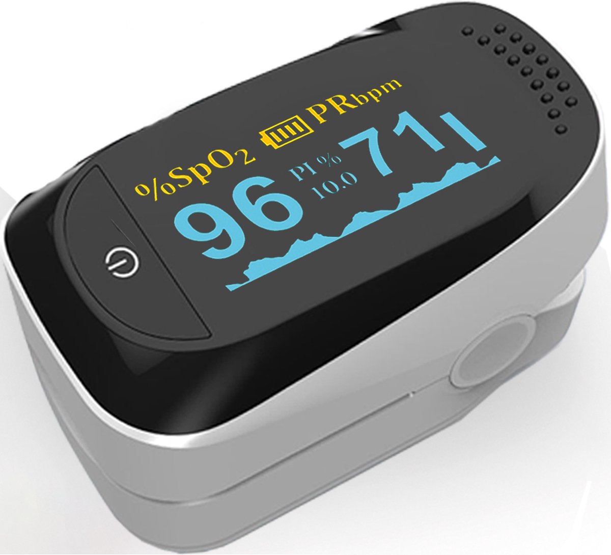 HouwyMed Professionele Saturatiemeter Oximeter Pulse Wit Zuurstofmeter Vinger Hartslagmeter Oximeter Saturatiemeter Zuurstofmeter Vinger
