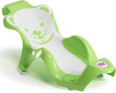 ergonomische badsteun met antislip rubberen zitvlak - voor baby's van 0 tot 8 maanden (8 kg) - groen