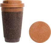 Kaffeeform Weducer Cup Refined + Afgesloten Cap - Nutmeg - 350 ML - Dubbelwandig - Lichtgewicht - BPA-vrij