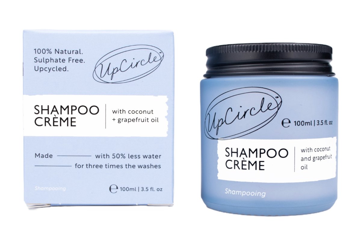 UpCircle Shampoo Crème - 100% Biologische - Overgebleven roze bessen - Kokosnoot - Grapefruit olie - Voor Alle Haartypes - 100 ML