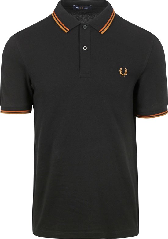 Fred Perry - Polo M3600 Zwart V30 - Slim-fit - Heren Poloshirt Maat L