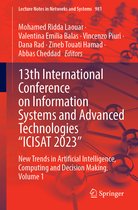 Lecture Notes in Networks and Systems- 13th International Conference on Information Systems and Advanced Technologies “ICISAT 2023”