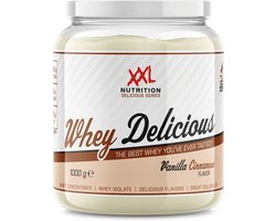 XXL Nutrition - Whey Delicious - 80% Eiwit - Vanille Kaneel - Wei Eiwitpoeder met BCAA & Glutamine, Proteine Poeder, Eiwit shake, Whey Protein - Diverse Smaken - 1000 gram (33 shakes)