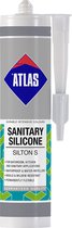 ATLAS SILTON S Silicone sanitaire 280ml - 036 GRIS FONCÉ