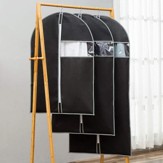 Tatkraft Beschermhoes voor kledingrekken, De beschermende hoes beveiligt kleding tegen vocht, vuil en stof, voor enkel rails kleding rekken met een breedte tot 90 cm en lengte tot 150 cm
