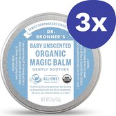 Dr. Bronner's Baby Unscented Organic Magic Balm (3x 60gr)