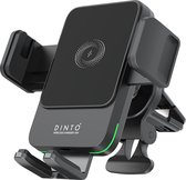 DINTO® Telefoonhouders Auto 15W QI Draadloze Oplader - Ventilatierooster, Raam, Dashboard - Autolader - GSM houder auto