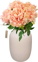 Bouquet artificiel - Easyplants - Pivoine Pink Tendre - 39 Cm - Bouquet en Soie - Bouquets Artificiels