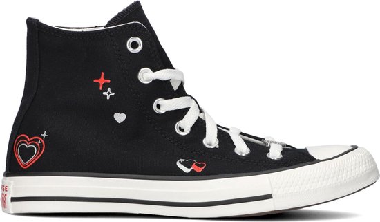 Converse Chuck Taylor All Star Hi Dames Hoge sneakers - Dames - Zwart - Maat 37,5