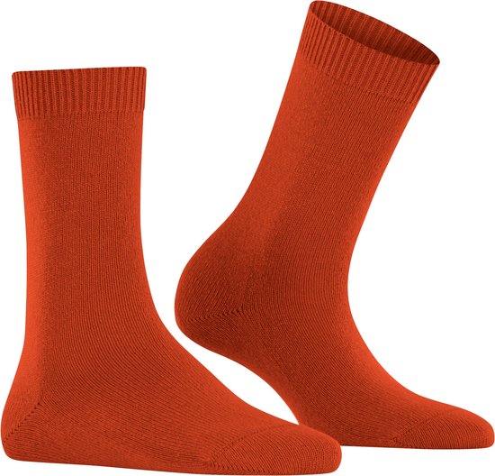 FALKE Cosy Wool damessokken - oranje (ziegel) - Maat: 39-42