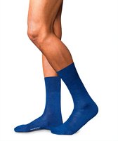 FALKE No. 6 Finest Merino & Silk herensokken - blauw (royal blue) - Maat: 41-42