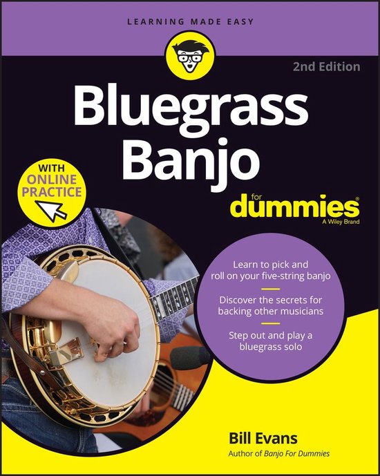 Bluegrass Banjo For Dummies - cover