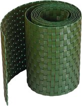 Polyrotan zichtweringstroken | inkijkbescherming voor dubbelstaafmatten omheining | 19 x 255 cm (groen) | weerbestendige tuinomheining inkijkbescherming | eenvoudig aan te brengen