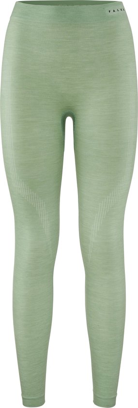 FALKE dames tights Wool-Tech - thermobroek - groen (quiet green) - Maat: L