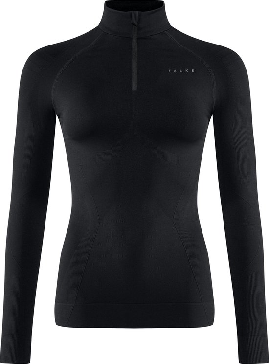 FALKE dames lange mouw shirt Maximum Warm - thermoshirt - zwart (black) - Maat: M