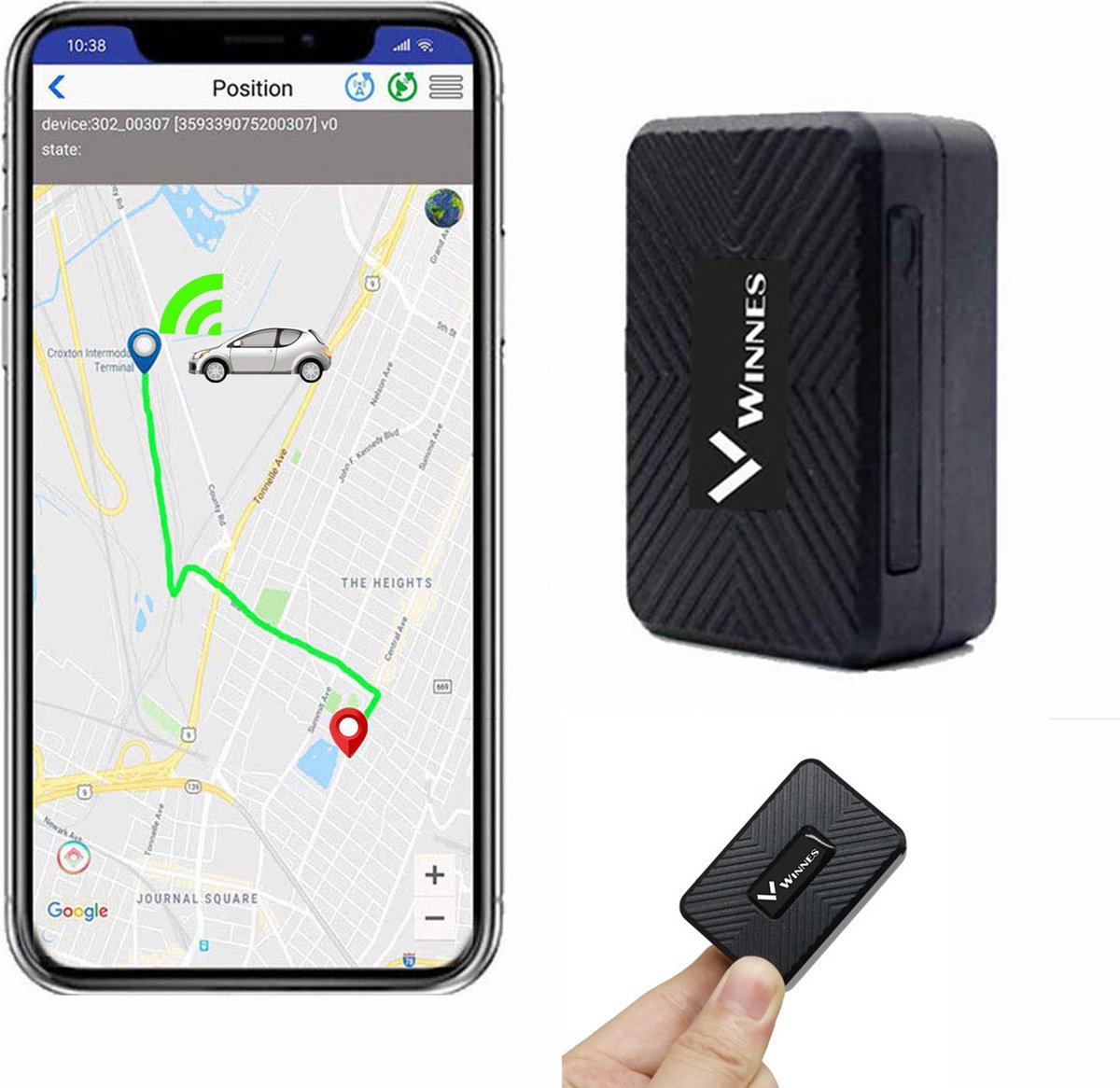 Mini GPS Micro Tracker voor Kinderen Ouderen Fiets Auto - Magneet GPS tracker - Lifetime gratis tracking - Real Time Tracking Systeem Locator - IP65 Waterdicht - Gratis APP