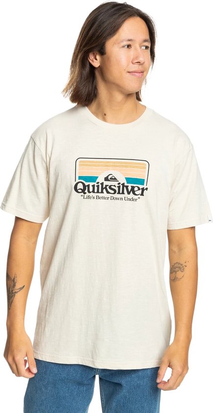 Quiksilver Step Inside Heren T-shirt Eqyzt07678-wdw0 - Kleur Wit