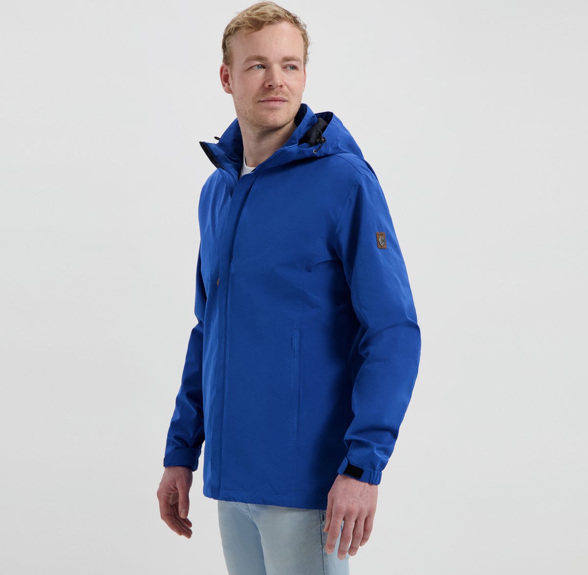 Travelin’ Davin Heren Softshell Jas Waterdicht Blauw