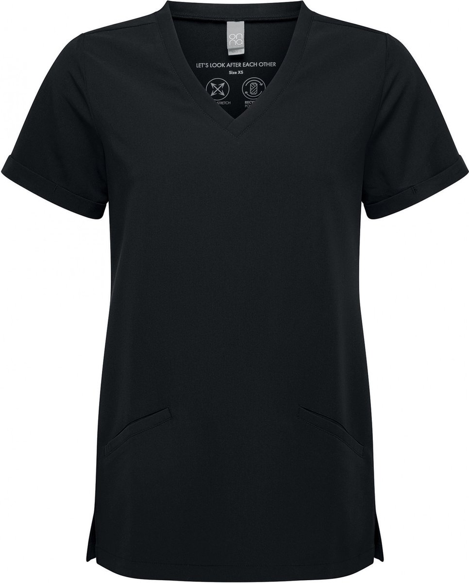 Schort/Tuniek/Werkblouse Dames M Onna Black 42% Polyester, 33% , 19% Viscose, 6% Elasthan